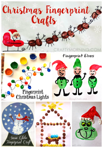 Christmas & Winter Fingerprint Craft Ideas For Kids - Crafty Morning