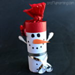 DIY Snowman Toilet Paper Roll Craft For Kids