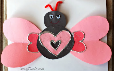 Valentines Day Heart Butterfly Craft For Kids