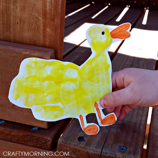 Duck Handprint Craft for Kids