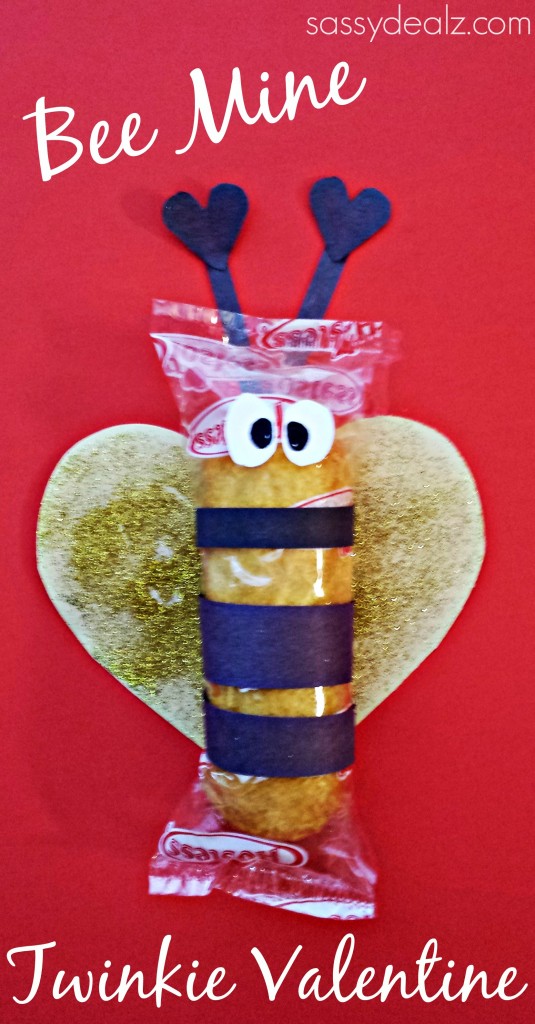 Bumble Bee Twinkie Valentine Idea