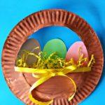 3D Paper Plate Easter Basket Craft for Kids