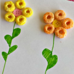 Simple Fruit Loops Flower Craft for Kids