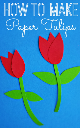 How to Make Paper Tulips - Easy Kids Craft