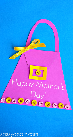 Mother's Day Purse Card for Kids to Make