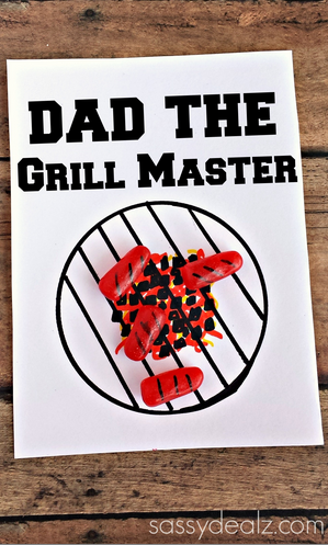 Grill Master Father's Day Card Using Mike & Ikes