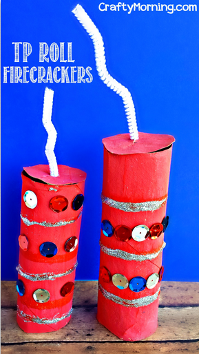 Toilet Paper Roll Firecracker Craft for Kids