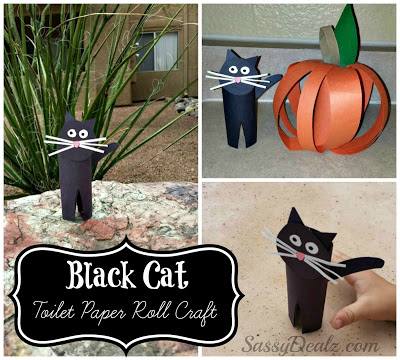 Easy Black Cat Toilet Paper Roll Craft For Kids