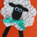 Bubble Wrap Sheep Craft for Kids