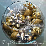 DIY: Silver & Gold Christmas Fish Bowl Centerpiece (On a Budget)
