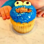 DIY Cookie Monster Cupcake Idea For Kids