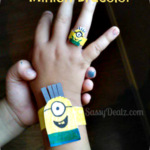 How To Make a Despicable Me Minion Kid's Bracelet (Cheap DIY Paper Craft)
