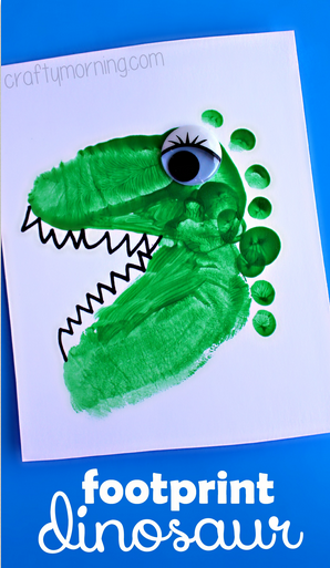 alligator footprint art
