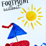 Footprint Sailboat Craft for Kids to Make