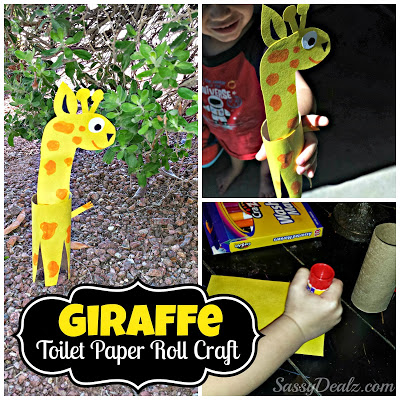 DIY Giraffe Toilet Paper Roll Craft for Kids (Zoo Theme Activity!)