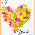 "I Love You to Pieces" Heart Craft For Kids {Valentine Card Idea}