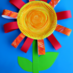 Paper Plate Flower Craft for Kids