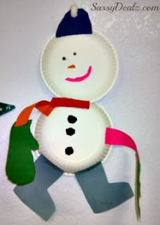 DIY: Snowmen Paper Plate Winter Craft For Kids