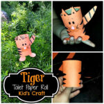 DIY: Easy Tiger Toilet Paper Roll Craft For Kids
