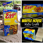 DIY: Recycled Eggo Waffle Box House (Easy Kid's Tape Craft)