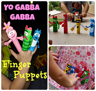 DIY: Yo Gabba Gabba Finger Puppets (Cheap Kid's Craft)