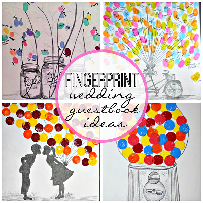 Creative Fingerprint Wedding Guestbook Ideas