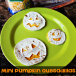 Mini Pumpkin Quesadillas for a Halloween Lunch Idea