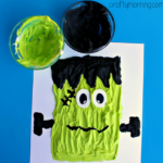 Puffy Paint Frankenstein Craft for Kids