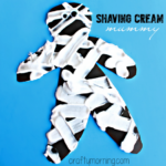 Shaving Cream Mummy Craft for Kids