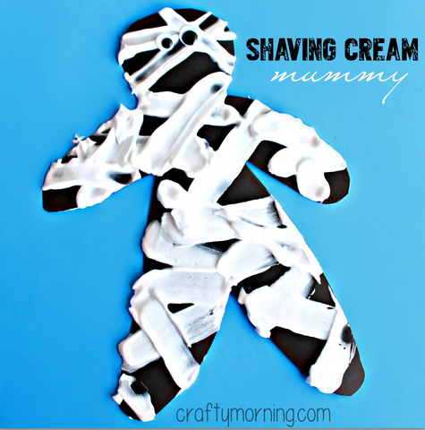 Shaving Cream Mummy Craft for Kids - Crafty Morning