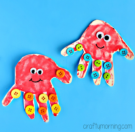 Baby Handprint Octopus Craft for Kids