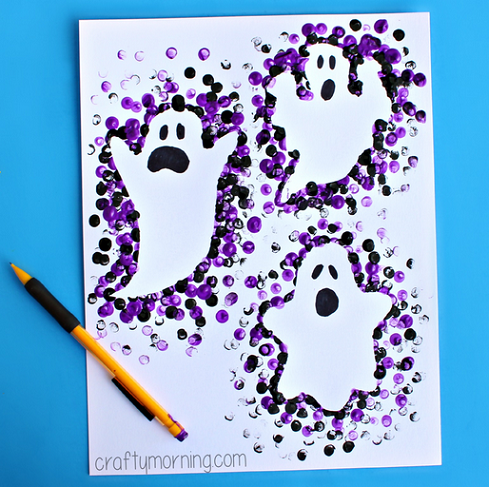 pencil-eraser-stamp-ghosts-craft-for-kids-