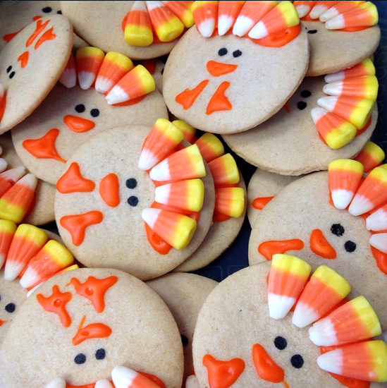 Candy Corn Turkey Cookies for a Thanksgiving Treat
