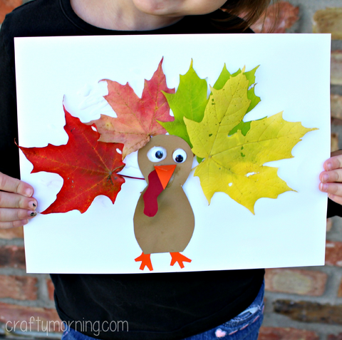 Leaf Turkey Craft for Kids