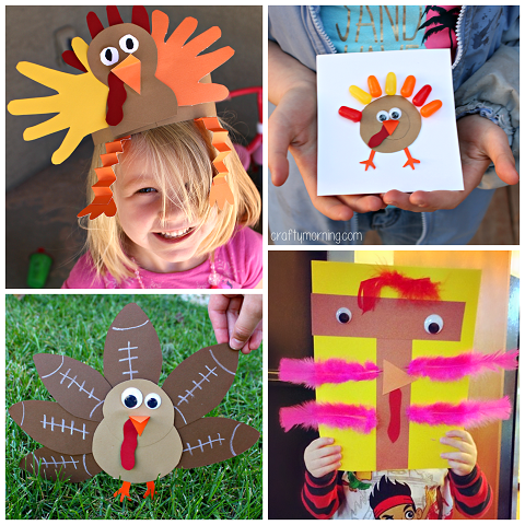 Artistic Turkey Crafts for Kids to Create