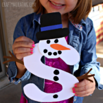 S is for Snowman Winter Craft for Kids