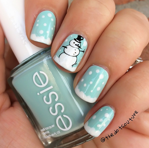 Cute Winter and Christmas Nail Ideas