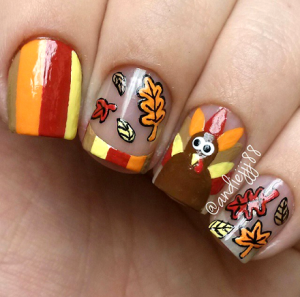 Crafty Thanksgiving Nail Ideas to Try - Crafty Morning