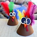 Turkey Cone Craft for Kids to Make (Party Hat Idea)