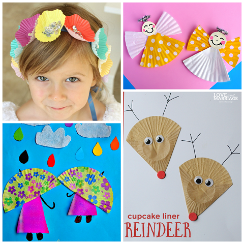 Creative Cupcake Liner Crafts for Kids to Make