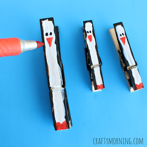 Clothespin Penguin Craft for Kids