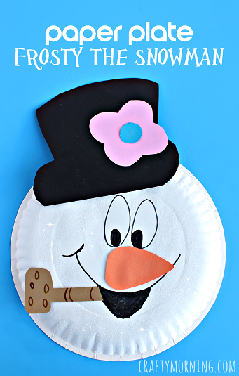paper-plate-frosty-the-snowman-craft-for-kids