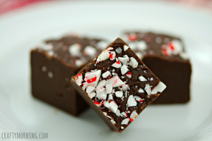 Peppermint Candy Cane Fudge Recipe - Crafty Morning