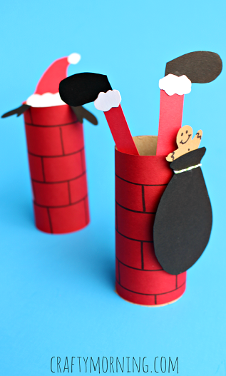 toilet-paper-roll-chimney-santa-claus-craft-for-kids