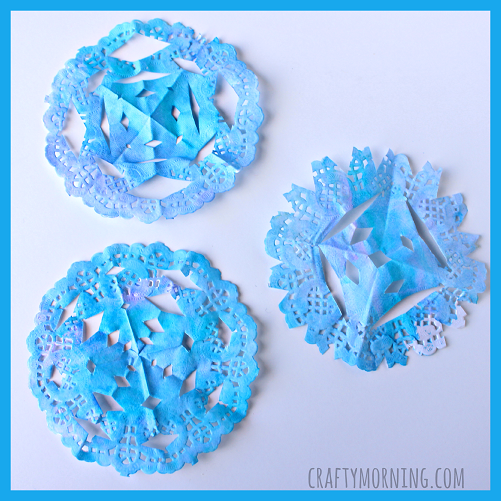 watercolor-doily-snowflake-winter-craft-for-kids
