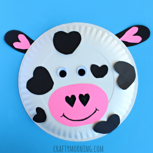 Paper Plate Cow Valentine Craft for Kids - Crafty Morning