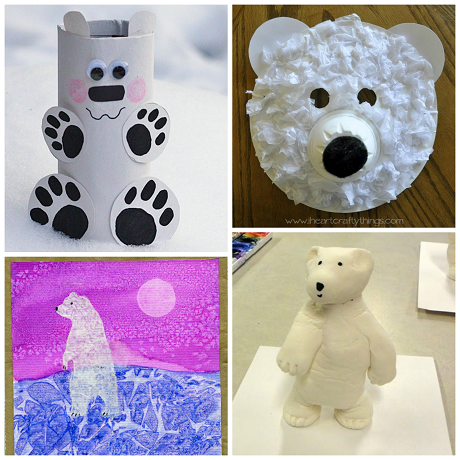 Winter Polar Bear Crafts for Kids to Make