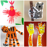 Fun Zoo Animal Handprint Crafts for Kids - Crafty Morning