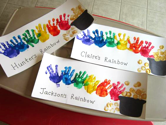 Rainbow Handprint Craft