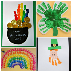 St. Patrick's Day Footprint & Handprint Crafts for Kids - Crafty Morning